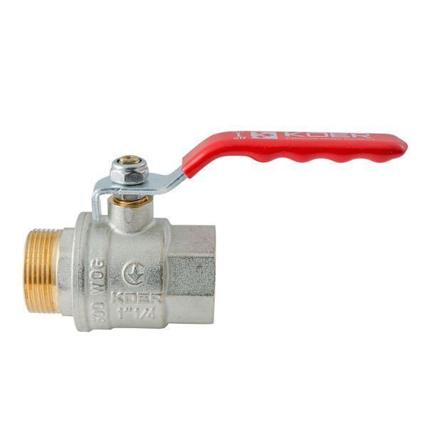 Кран шаровой ГШВ Koer Extreme KE.215-32 - 1 1/4" FM ручка "рычаг" красная (KR5753) KR5753 фото