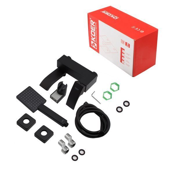 Смеситель для ванны с коротким изливом Koer KB-41007-05 (Цвет черный) (KR3455) KR3455 фото