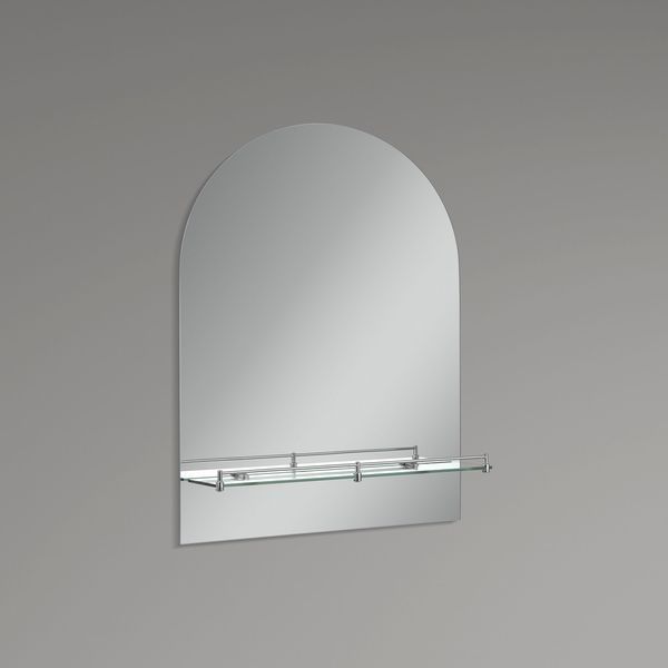 Дзеркало настінне Zerix LAGUNA MRZ03-50x70x11 прямокутне з дугоподібним верxом та полицею (ZX5622) ZX5622 фото
