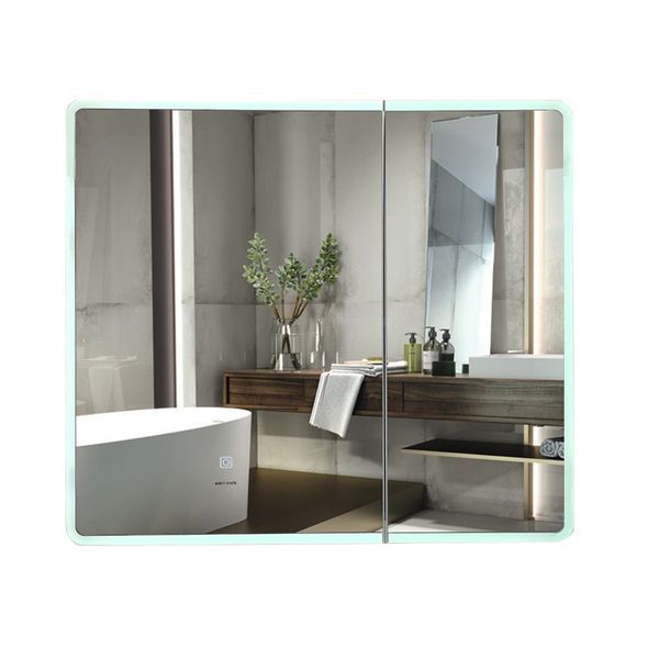 Зеркальный шкафчик Mixxus Premium Olivary CM01-80x70x13 с LED Touch, димером, регулятором яркости (MI8296) MI8296 фото