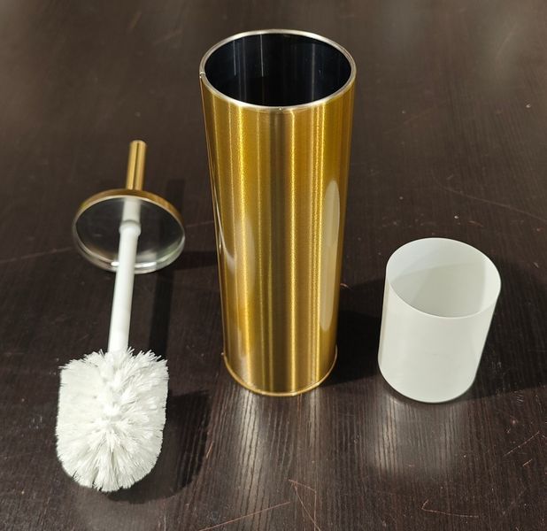 Ершик для унитаза напольный Mixxus Ellipse-TB0202 Brushed Gold (цвет матовое золото) (MI8401) MI8401 фото