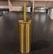 Ершик для унитаза напольный Mixxus Ellipse-TB0202 Brushed Gold (цвет матовое золото) (MI8401) MI8401 фото 6