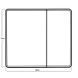Зеркальный шкафчик Mixxus Premium Olivary CM01-80x70x13 с LED Touch, димером, регулятором яркости (MI8296) MI8296 фото 5