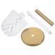 Ершик для унитаза напольный Mixxus Ellipse-TB0202 Brushed Gold (цвет матовое золото) (MI8401) MI8401 фото 18