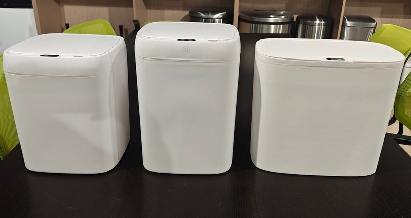 Відро для сміття сенсорне прямокутне Mixxus Wave-TC0314 White 14 л (колір білий) (MI8404) MI8404 фото