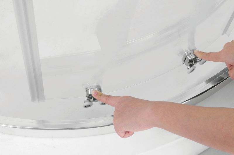 Душевая кабина без поддона Koer SR SC04-90x90x195-TR-01 прозрачное стекло Easy Clean 5мм, хром (KR5360) KR5360 фото
