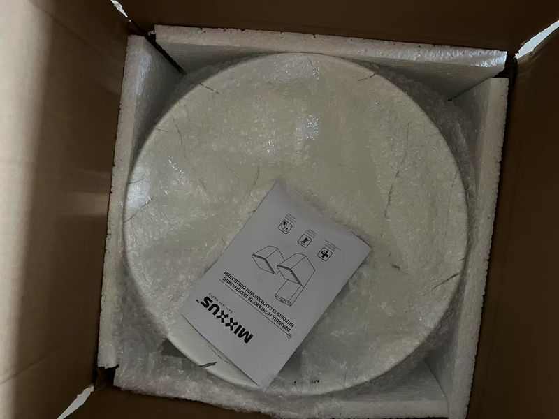 Раковина накладная Mixxus Premium WAVE-0102 MARBLE 370х370х130mm (MP6528) MP6528 фото