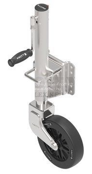 Винтовое опорное колесо Knott d51 мм с хомутом 150 кг (6D7983.001) 6D7983.001 фото