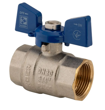 Кран кульовий Koer 3/4" ГГМ (KR.217.B) синій (KR2720) KR2720 фото