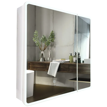 Зеркальный шкафчик Mixxus Premium Olivary CM01-70x70x13 с LED Touch, димером, регулятором яркости (MI8295) MI8295 фото