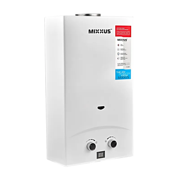 Газова колонка Mixxus GWH-0112 BASIC WHITE димохідна 12 л/хв (WH0029) WH0029 фото