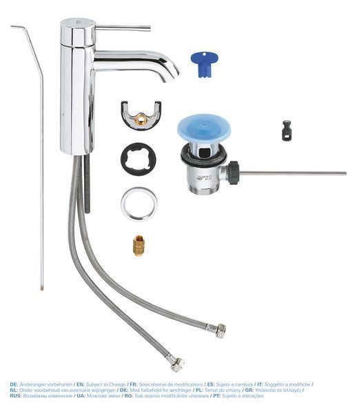 Змішувач для раковини S-розміру Grohe Essence New (23589001) 23589001 фото