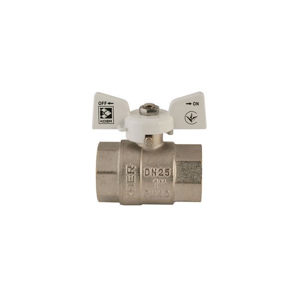Кран шаровый Koer 1" ГГБ (KR.217.W) белый (KR0180) KR0180 фото