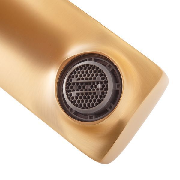 Смеситель для умывальника Haiba Kubus 001 BRUSHED GOLD (HB9622) HB9622 фото