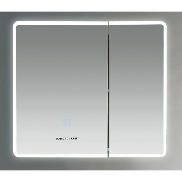 Дзеркальна шафка Mixxus Premium Olivary CM01-70x70x13 з LED Touch, димером, регулятором яскравості (MI8295) MI8295 фото