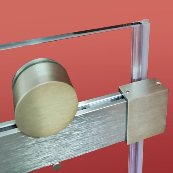 Дверь в нишу Koer SR SD01-120x200-TR-02 прозрачное стекло Easy Clean 8мм, никель (KR5379) KR5379 фото