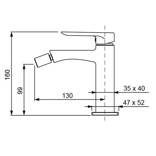 Змішувач для біде Koer KB-20028-01 (KR5301) KR5301 фото