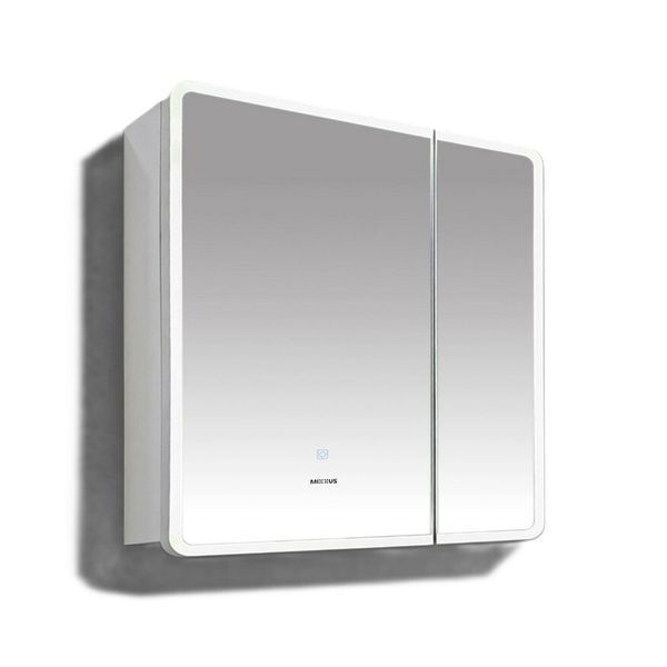 Дзеркальна шафка Mixxus Premium Olivary CM01-70x70x13 з LED Touch, димером, регулятором яскравості (MI8295) MI8295 фото