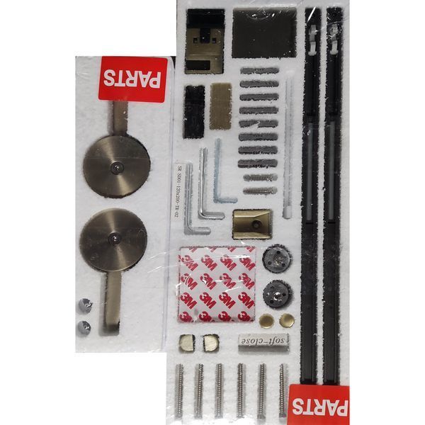 Дверь в нишу Koer SR SD01-120x200-TR-02 прозрачное стекло Easy Clean 8мм, никель (KR5379) KR5379 фото