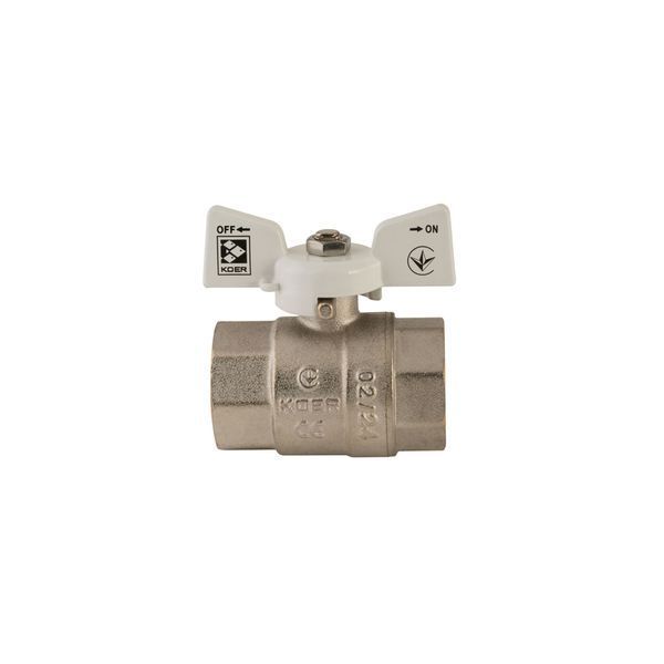 Кран шаровый Koer 1" ГГБ (KR.217.W) белый (KR0180) KR0180 фото