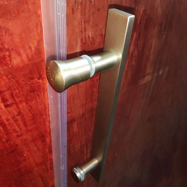 Дверь в нишу Koer SR SD01-120x200-TR-02 прозрачное стекло Easy Clean 8мм, никель (KR5379) KR5379 фото