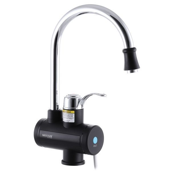 Водонагреватель 3 kW проточный, с индикатором температуры, RESET, на мойку MIXXUS Electra 240-E BLACK (цвет черный) (MI2828) MI2828 фото