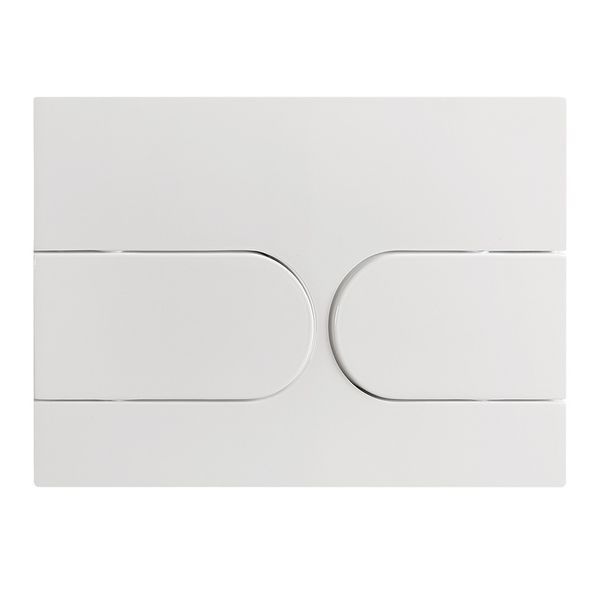 Панель смыва Koer KT-0604-03 240x160x10mm пластиковая, закругленная кнопка (KR5322) KR5322 фото