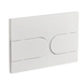 Панель смыва Koer KT-0604-03 240x160x10mm пластиковая, закругленная кнопка (KR5322) KR5322 фото 1