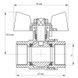 Кран шаровый Koer 1" ГГБ (KR.217.W) белый (KR0180) KR0180 фото 5