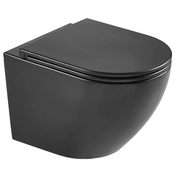Унітаз підвісний Mixxus Premium ELLIPSE-0303-T3 BLACK 520х365х360mm,система змиву TORNADO 3.0 (MP6591) MP6591 фото