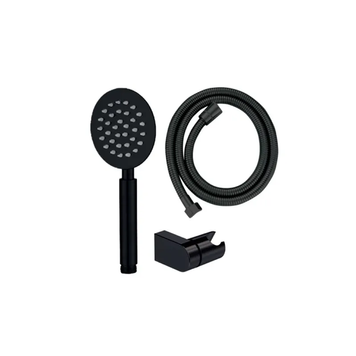 Душовий набір Mixxus Shower SET-01.SUS Black (шланг, лійка, кронштейн) з нерж. сталі (MI6158) MI6158 фото