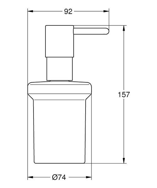 Дозатор рідкого мила Grohe Essentials New (40394001) 40394001 фото