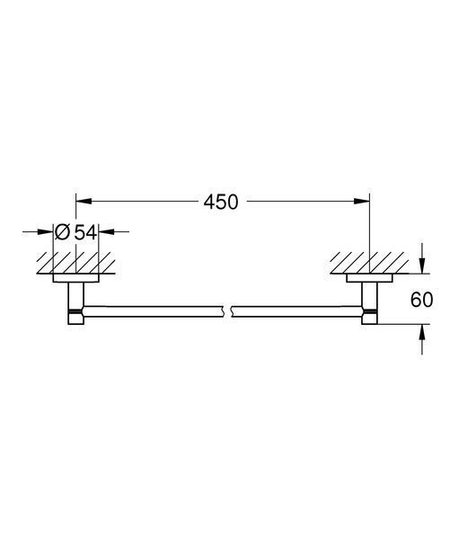 Полотенцедержатель Grohe Essentials New (40688001) 40688001 фото