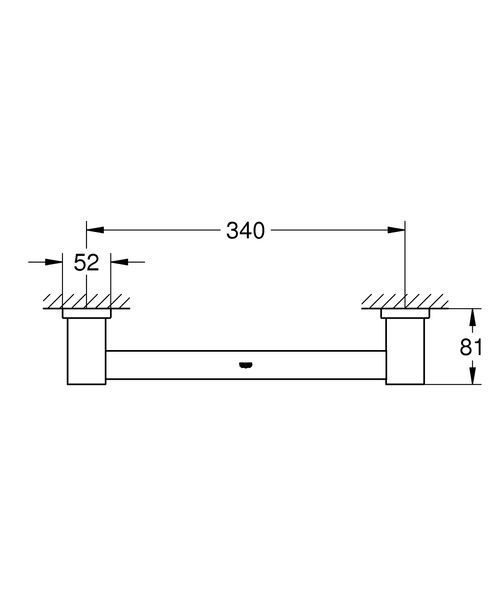 Поручень для ванны Grohe Essentials Cube New (40514001) 40514001 фото