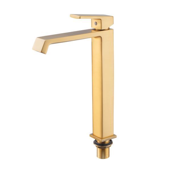 Смеситель для умывальника Haiba GAUDI 001 (HIGH) BRUSHED GOLD (HB9597) HB9597 фото