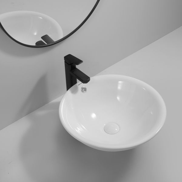 Раковина врізна на стільницю MIXXUS PREMIUM TOPPER-1601 470х470х180mm з переливом (MP6571) MP6571 фото