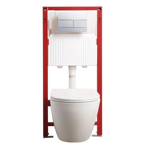Комплект: Mixxus Premium Ellipse-SET-2102 (в 2 ящ) Унитаз система смыва Tornado 3.0+ Инсталляция Koer KT-0404 + панель KT-0604-01 Chrome (MP6690) MP6690 фото