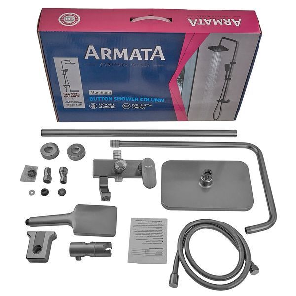 Душевая колонна со смесителем из алюминия ARMATA BCG-009-J, 3 режима (CH6559) CH6559 фото