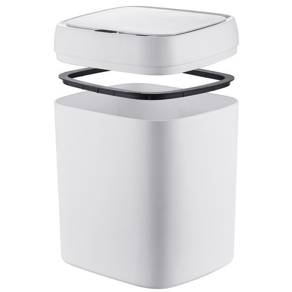 Мусорное ведро сенсорное прямоугольное Mixxus Wave-TC0212 White 12 л (цвет белый) (MI8403) MI8403 фото