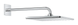 Верхній душ з настінним кронштейном Grohe Rainshower Mono (26563000) 26563000 фото 1