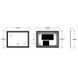 Дзеркало Zerix Alive MR06-80x60-REVERSE з LED Touch, Anti-fog, димером, регулятором яскравості (ZX6062) ZX6062 фото 6