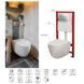 Комплект: Mixxus Premium Ellipse-SET-2102 (в 2 ящ) Унитаз система смыва Tornado 3.0+ Инсталляция Koer KT-0404 + панель KT-0604-01 Chrome (MP6690) MP6690 фото 4