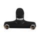 Змішувач для ванни Plamix CEZAR-009 EURO SET Matte black, зі шлангом, лійкою та кронштейном (PM0693) PM0693 фото 3