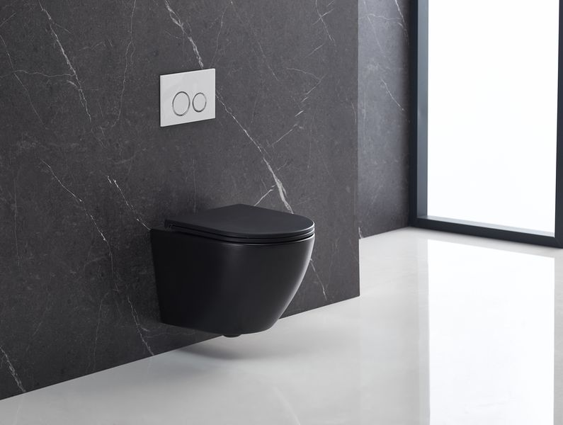 Унітаз підвісний Mixxus Premium ELLIPSE-0303-T3 BLACK 520х365х360mm,система змиву TORNADO 3.0 (MP6591) MP6591 фото