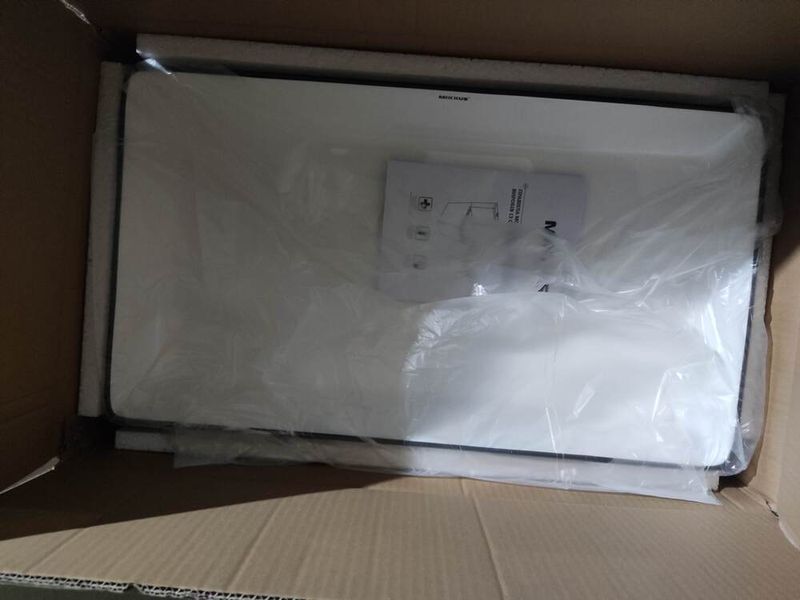 Раковина накладна Mixxus Premium QUADRO-0107 EDGE BLACK 600х340х110mm (MP6521) MP6521 фото