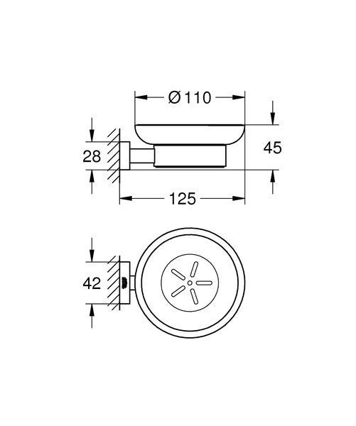 Мильниця Grohe Essentials Cube New (40754001) 40754001 фото