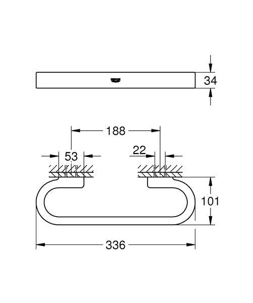 Поручень для ванны Grohe Selection (41064000) 41064000 фото