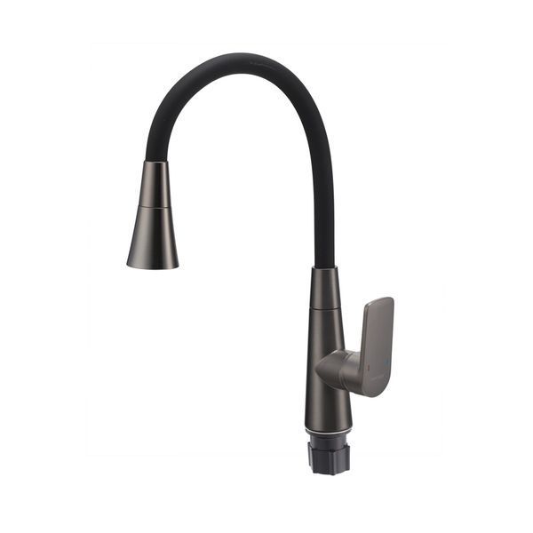 Смеситель для кухни Mixxus Premium Matis 011-T (NUT) Graphite Refl.Black (Цвет граф.+сил.излив черный) (MI8268) MI8268 фото