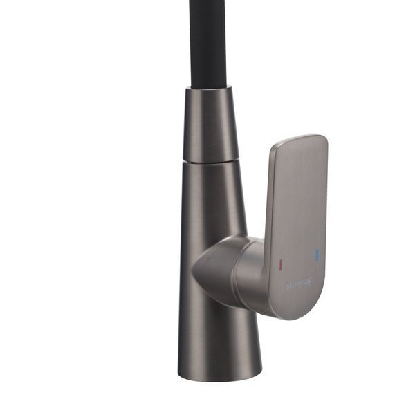 Смеситель для кухни Mixxus Premium Matis 011-T (NUT) Graphite Refl.Black (Цвет граф.+сил.излив черный) (MI8268) MI8268 фото