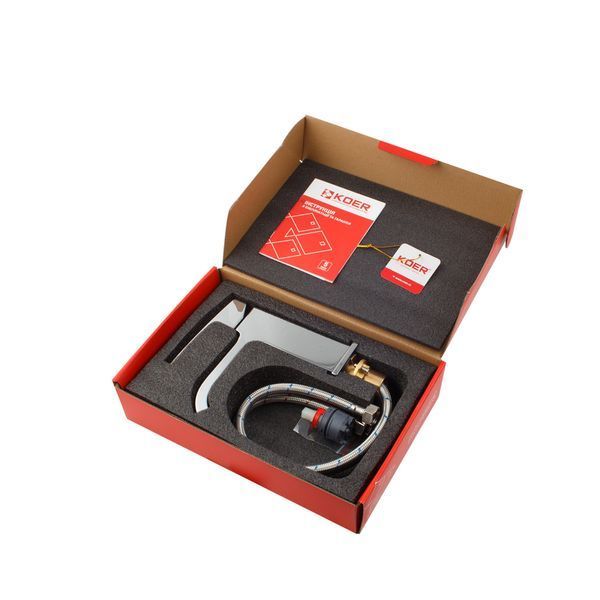 Змішувач для умивальника KOER KB-10037-01 (Колір хром) (KR5998) KR5998 фото